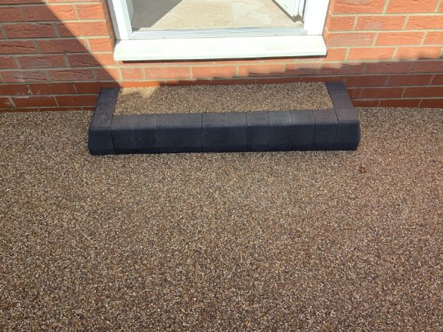 After image of new resin driveway and step DN18